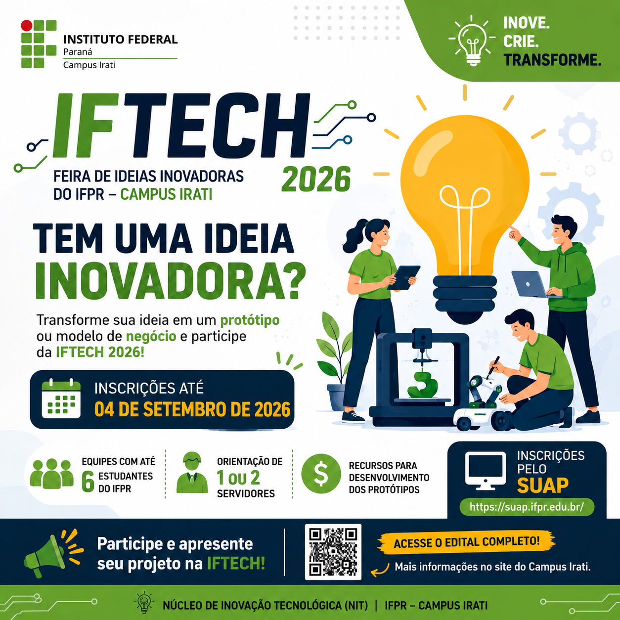 Cartaz de divulgação do IFTECH 2026